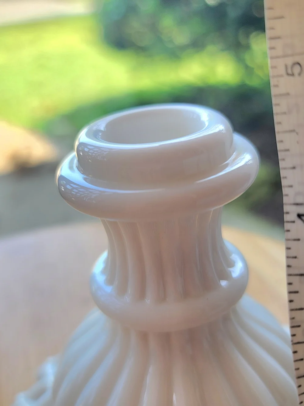 Vintage Westmoreland Milk Glass Lattice Candlestick Holder - White